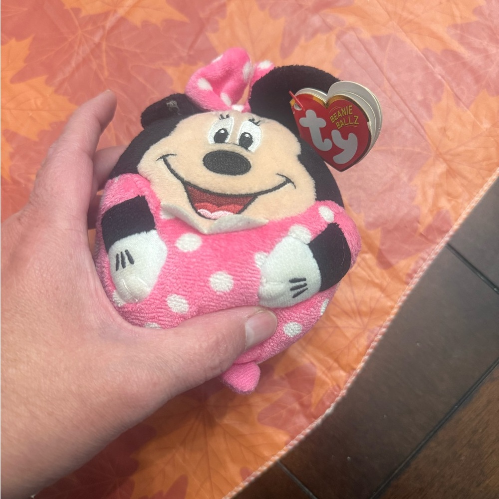 Ty Beanie Ballz Plush - Pink and Black